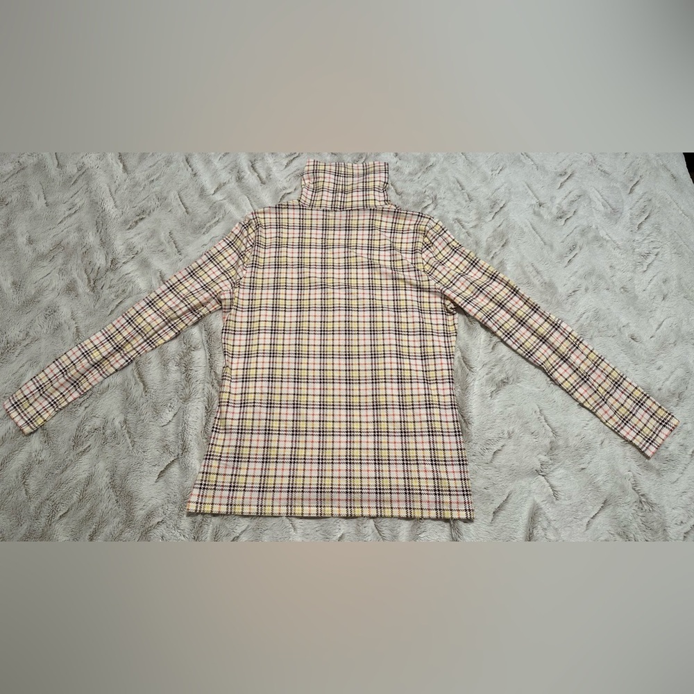 Talbots The Talbots Tee Plaid Turtleneck Sweater Medium Petite - Picture 8 of 8
